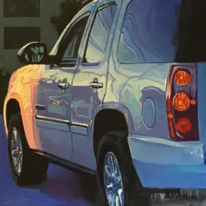 Hendersonville Art Gallery Art on 7th displaying Christopher Peterson's Yukon Sunset