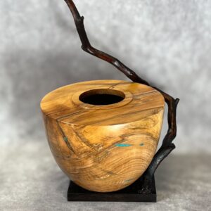 AMBROSIA MAPLE HOLLOW FORM W TURQUOISE