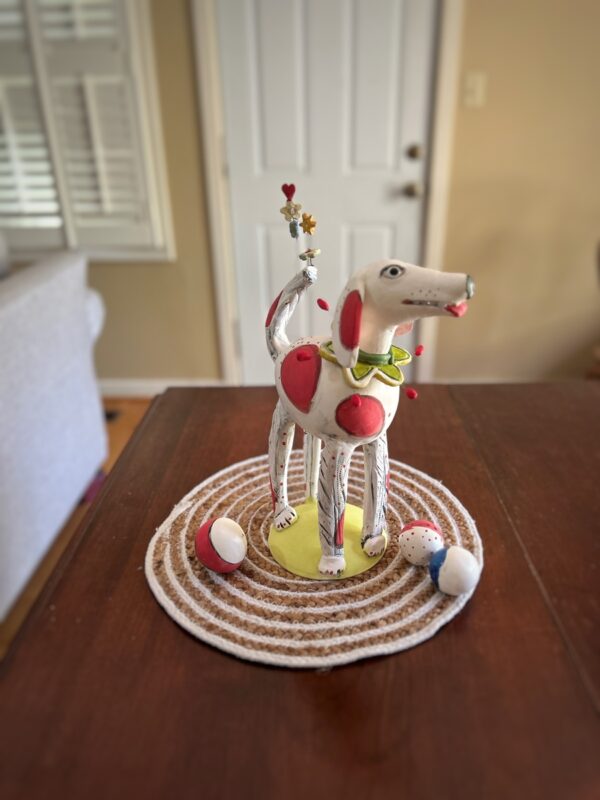 CHARMED RED SPOTTED DOG