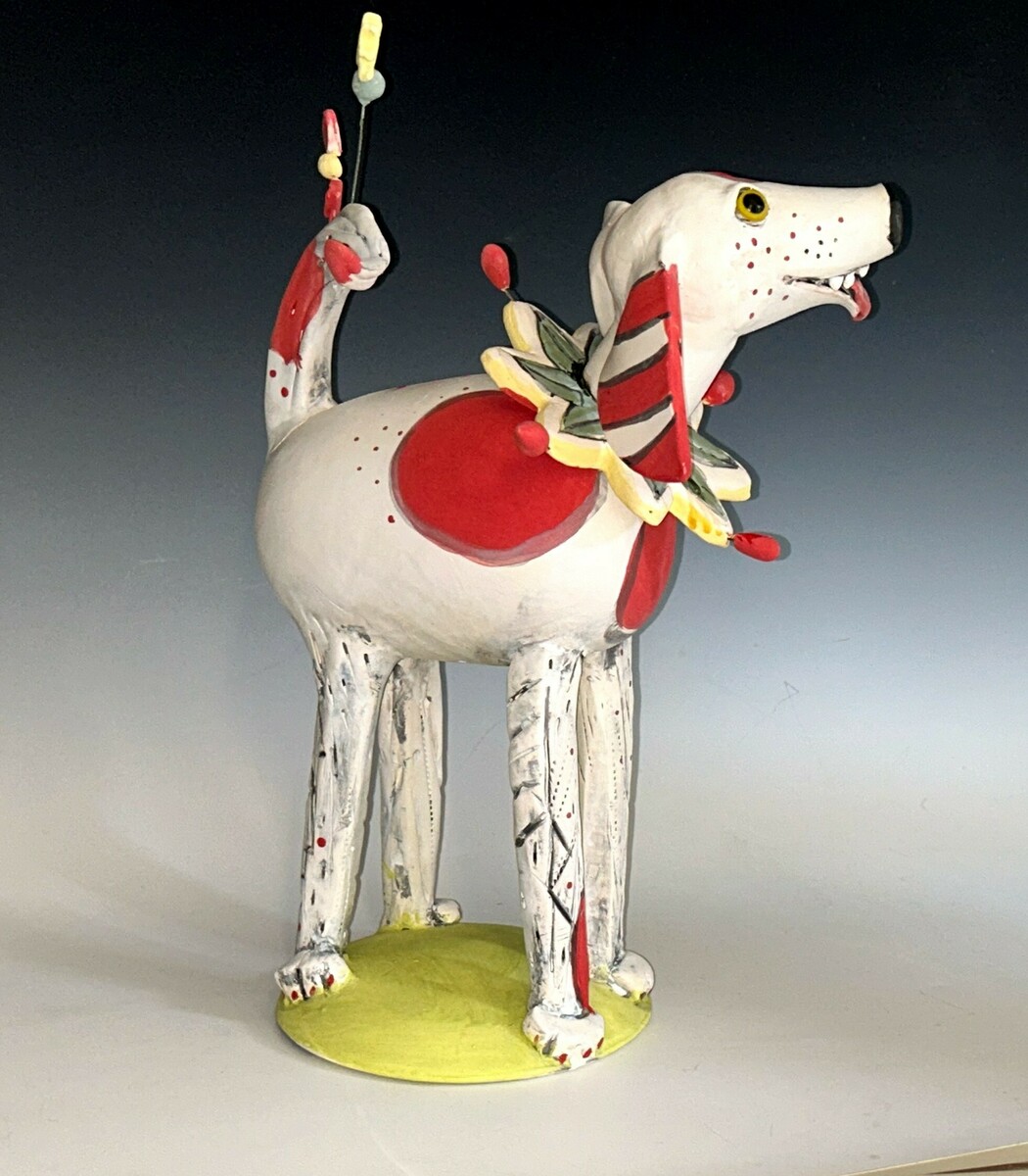 CHARMED RED SPOTTED DOG