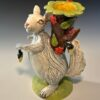 WHITE SQUIRREL TREE VASE