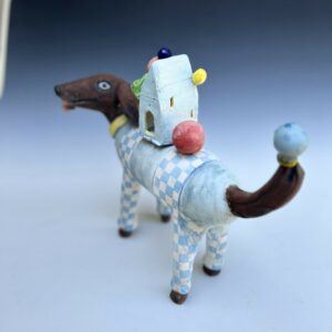 blue check dog