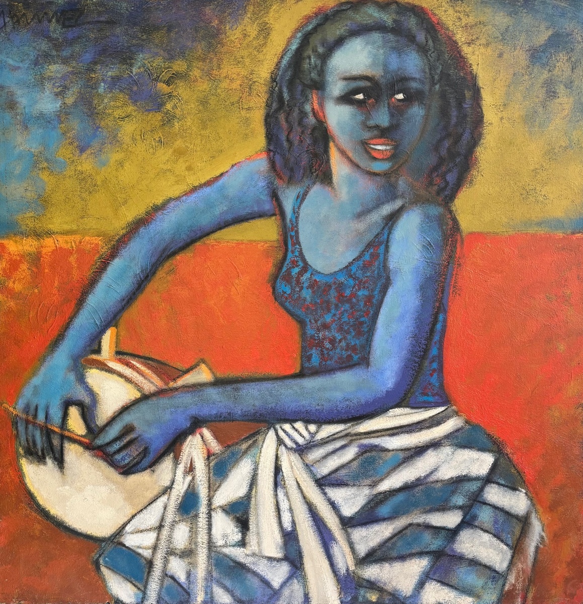 BLUE DRUMMER GIRL