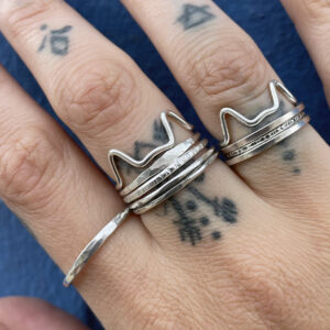 Silver Stacking Rings - Melanie Merenda