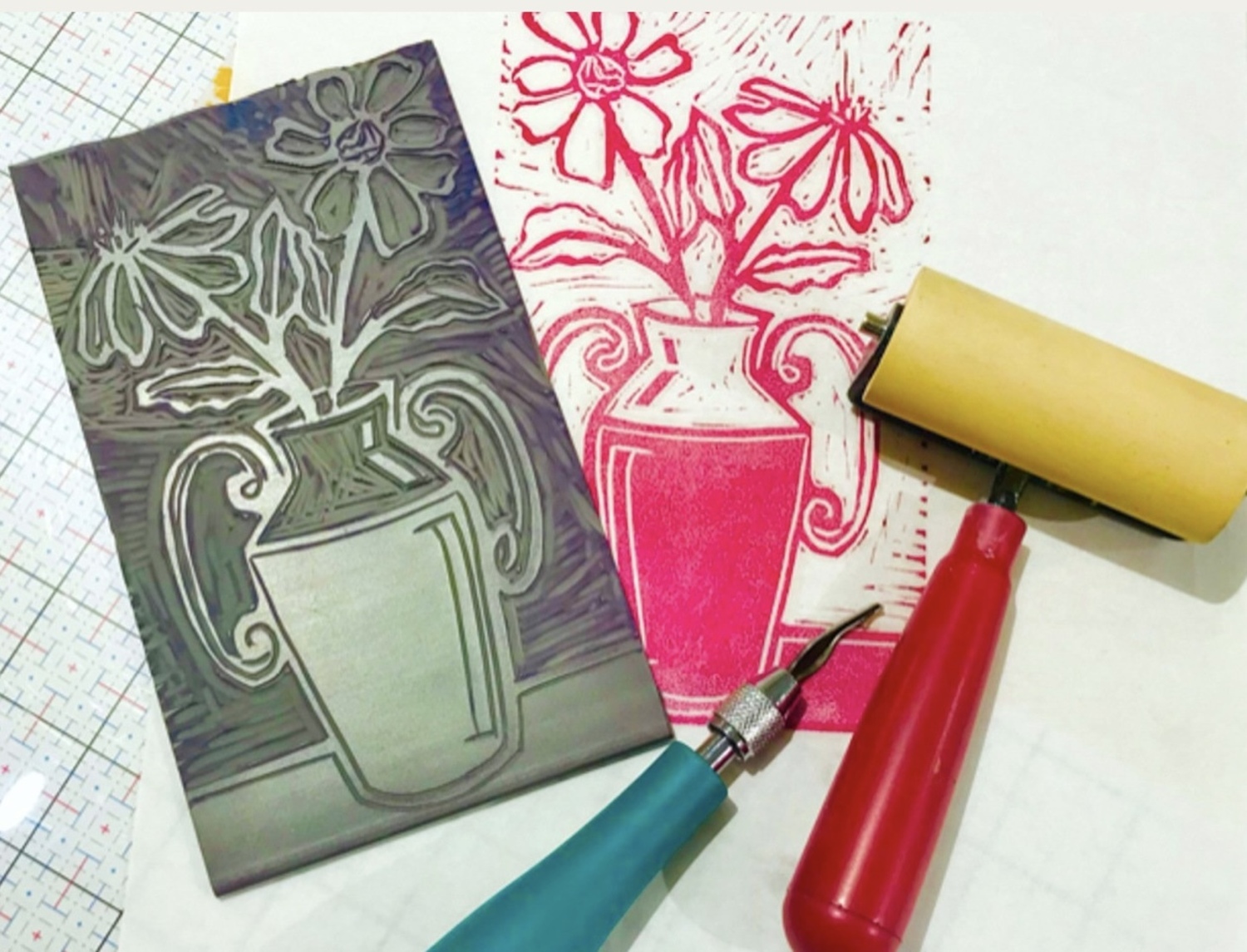 INTRO TO LINOLEUM BLOCK PRINTING WORKSHOP