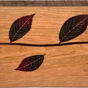 SERVING BOARD S-82 CHERRY & CURLY WALNUT